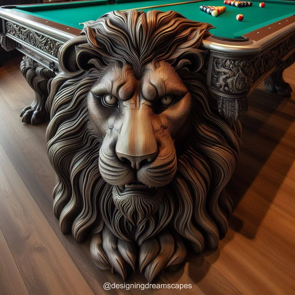 Roar with Style: Animal-Inspired Pool Table Elevates Your Entertainment Space