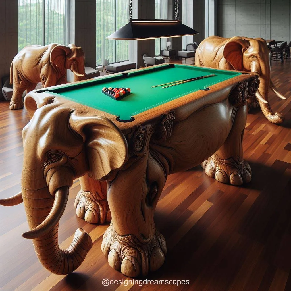 Roar with Style: Animal-Inspired Pool Table Elevates Your Entertainment Space