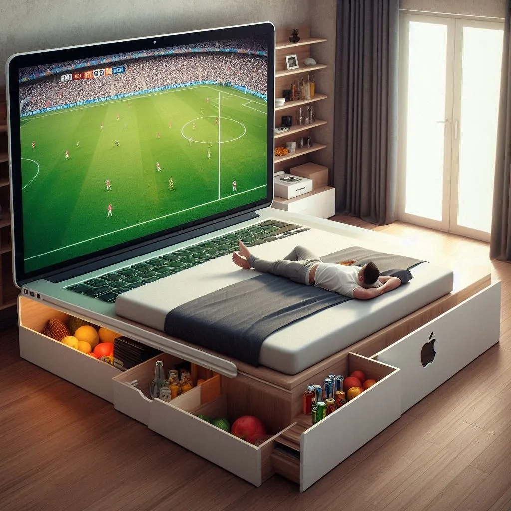 Innovative Designs: Beds Incorporating Refrigerators and Laptop Features