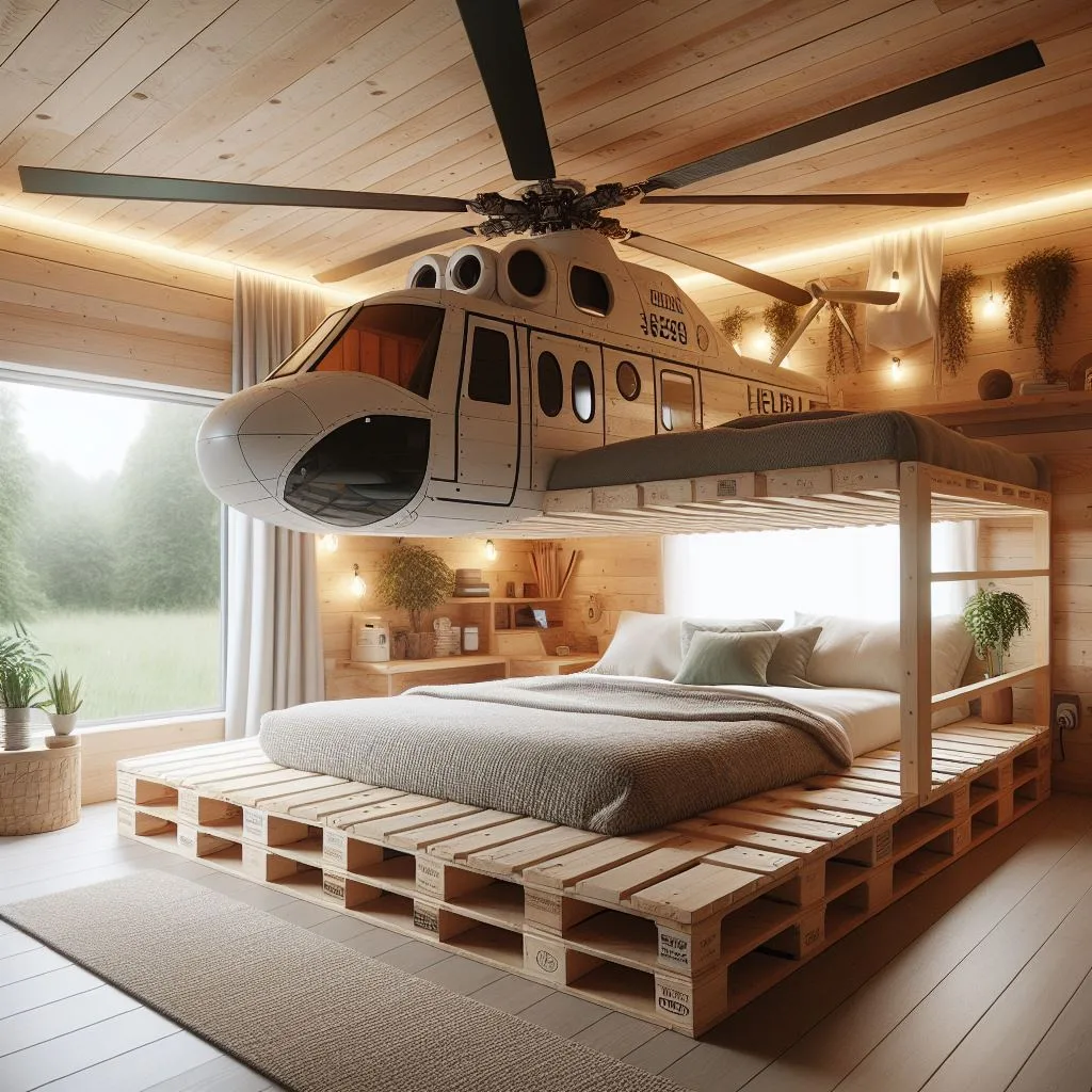 Design Inspiration for Helicopter-Themed Bunk Beds