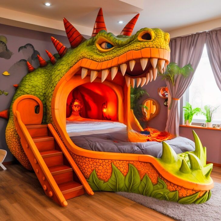 The Functional Side of Dino Bunk Beds