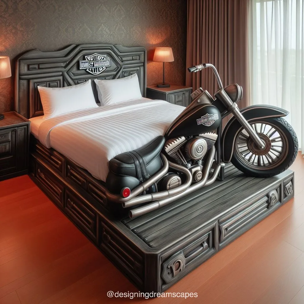 Ride into Comfort: Harley Davidson Bed for Motorcycle Enthusiasts