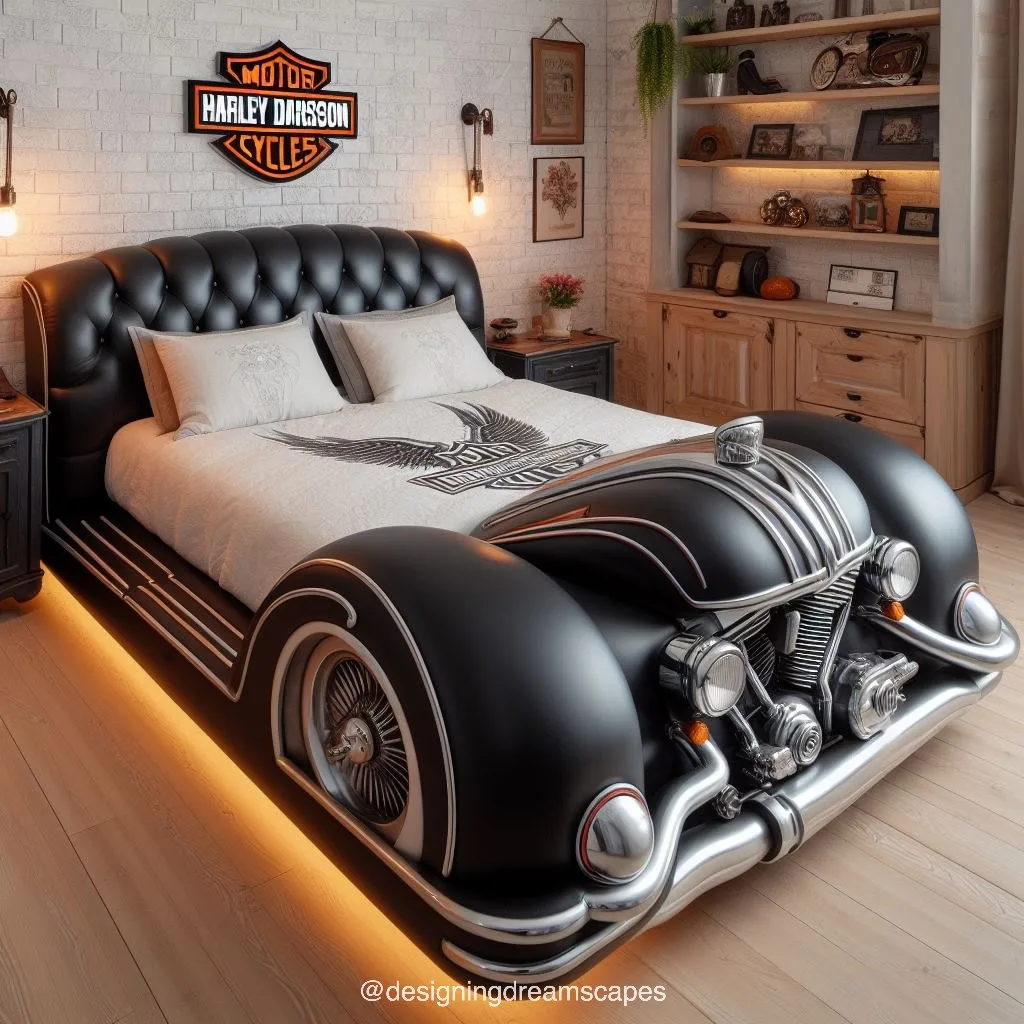 Ride into Comfort: Harley Davidson Bed for Motorcycle Enthusiasts