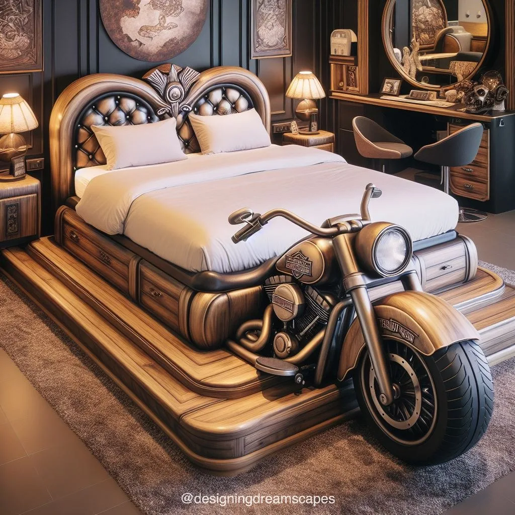 Ride into Comfort: Harley Davidson Bed for Motorcycle Enthusiasts