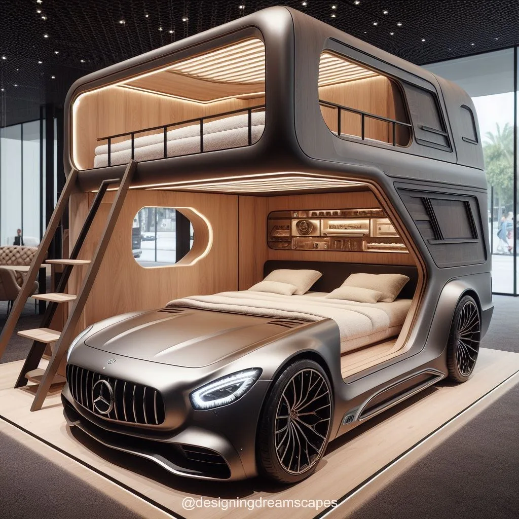 Luxury Living: Mercedes-Inspired Bunk Bed Redefines Kids' Bedrooms