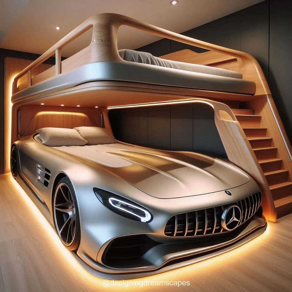 Luxury Living: Mercedes-Inspired Bunk Bed Redefines Kids' Bedrooms