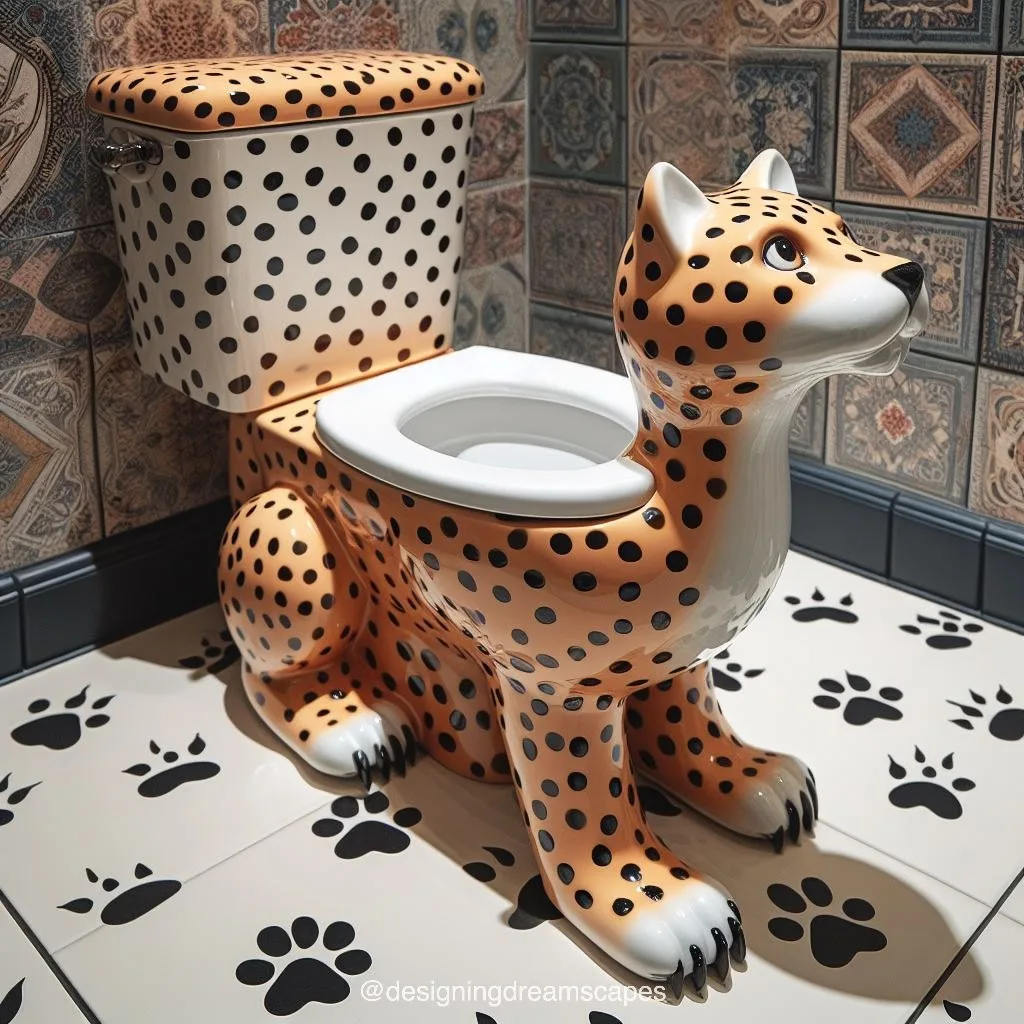 Experience Luxury in the Wild: Panther-Shaped Toilet Brings Elegance to Your Bathroom