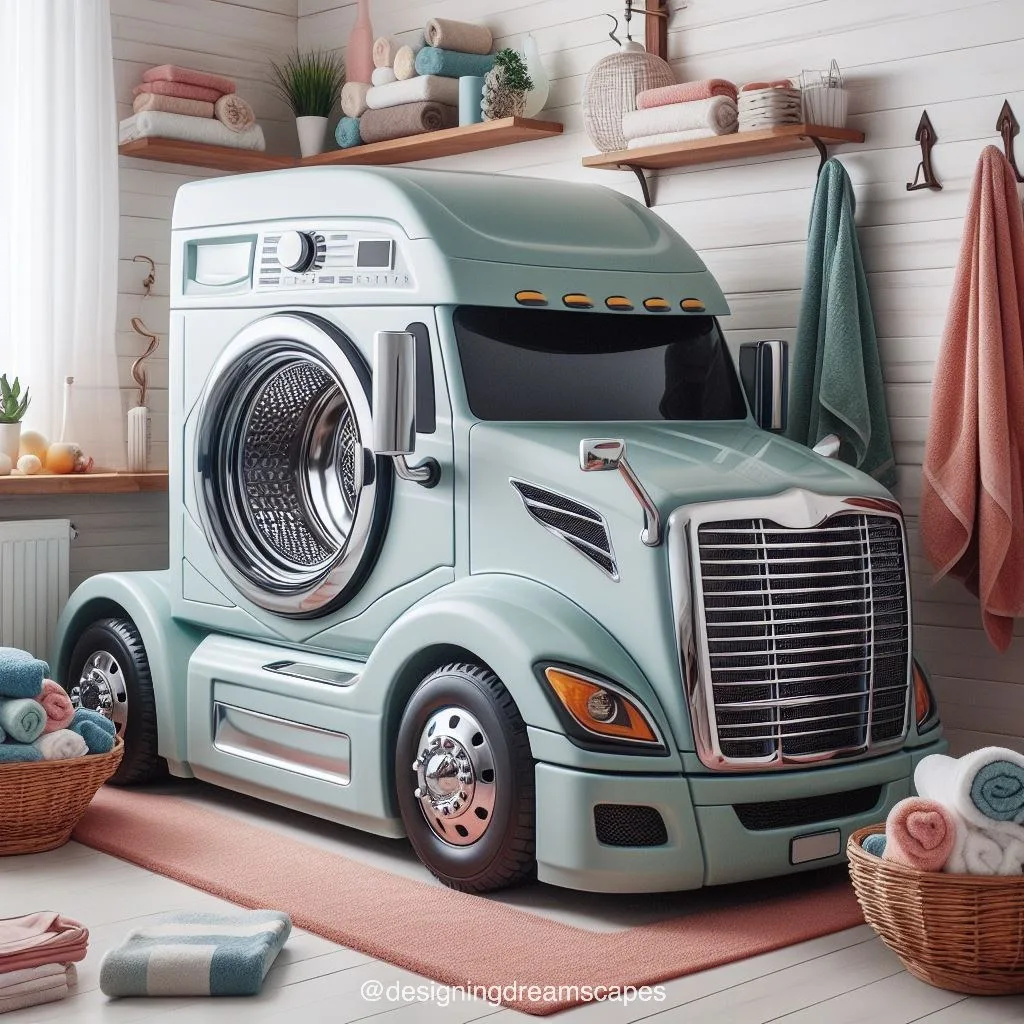 The Features of Semi Truck-Inspired Washing Machines