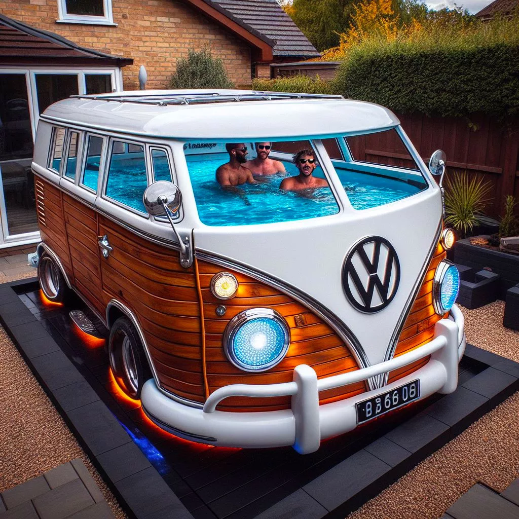 Nostalgic Volkswagen Bus Shaped Furniture