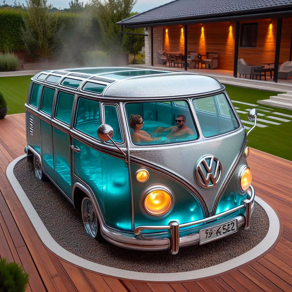 Nostalgic Volkswagen Bus Shaped Furniture