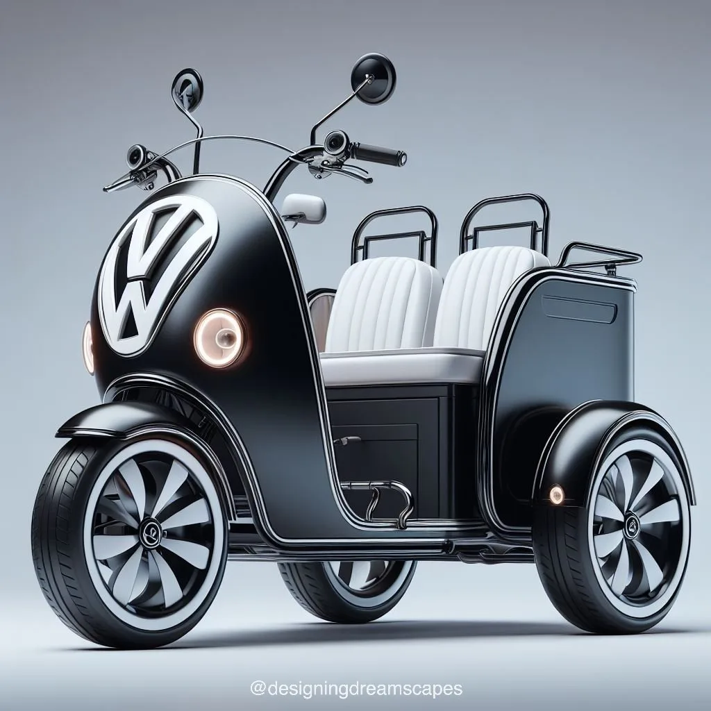 Cruise in Style: Volkswagen Inspired Three-Wheeled Vehicle - Innovation Meets Iconic Design