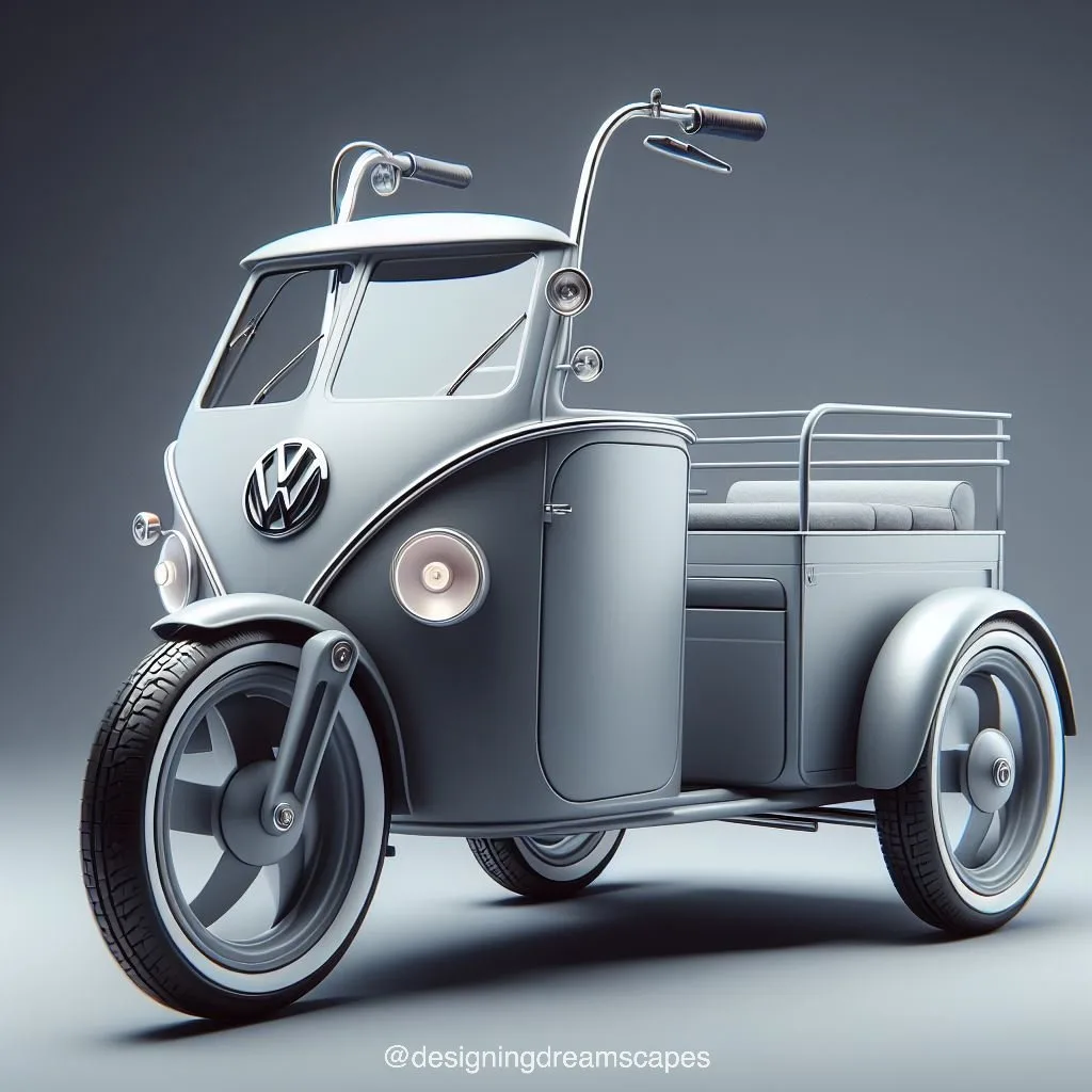 Cruise in Style: Volkswagen Inspired Three-Wheeled Vehicle - Innovation Meets Iconic Design