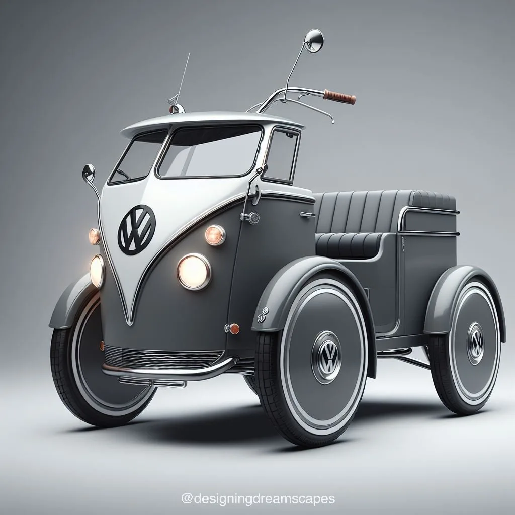 Cruise in Style: Volkswagen Inspired Three-Wheeled Vehicle - Innovation Meets Iconic Design