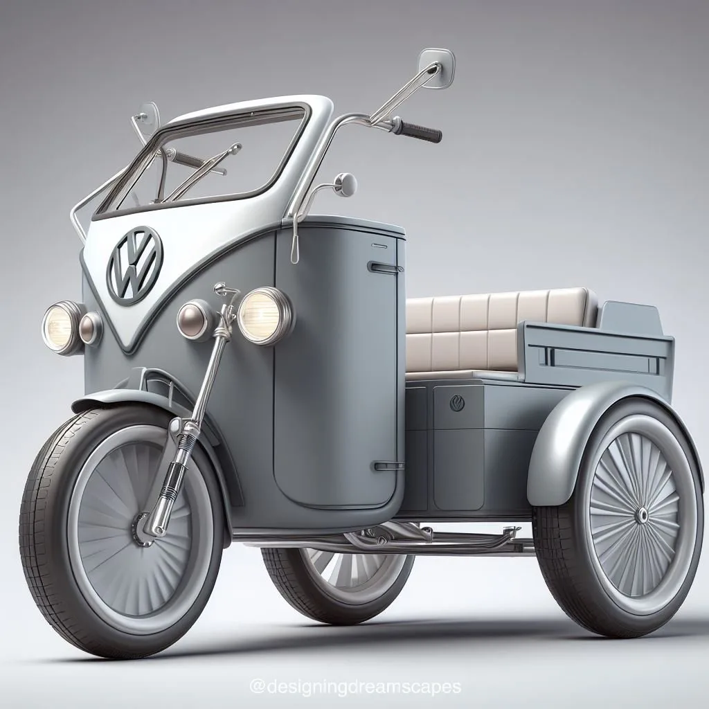 Cruise in Style: Volkswagen Inspired Three-Wheeled Vehicle - Innovation Meets Iconic Design