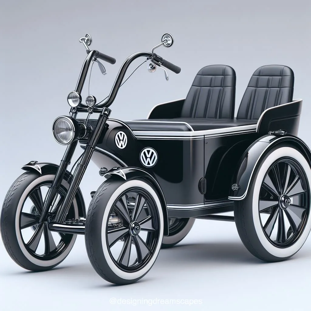 Cruise in Style: Volkswagen Inspired Three-Wheeled Vehicle - Innovation Meets Iconic Design