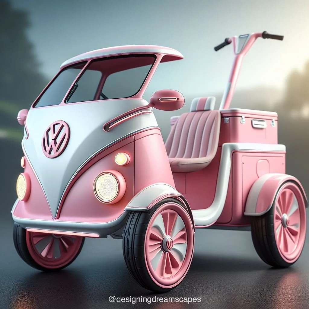 Cruise in Style: Volkswagen Inspired Three-Wheeled Vehicle - Innovation Meets Iconic Design