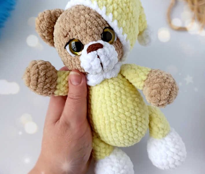 Crochet Plush Teddy Bear Amigurumi Free Pattern