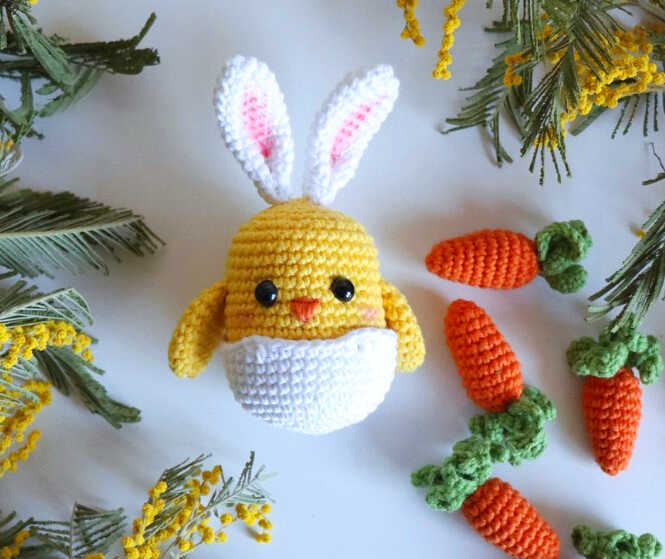 Amigurumi Easter Chick Crochet Free Pattern