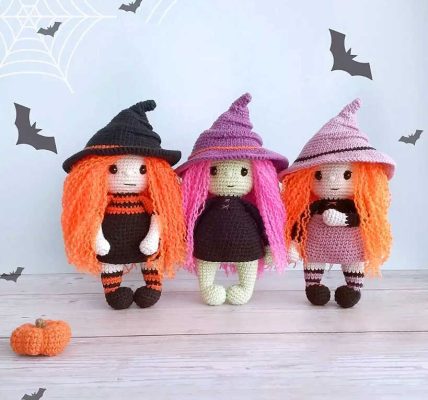 Amigurumi Halloween Witch Crochet Free Pattern