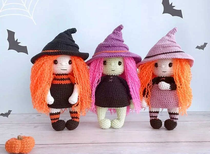 Amigurumi Halloween Witch Crochet Free Pattern