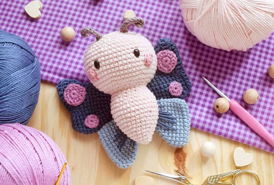 Amigurumi Cute Butterfly Free Pattern