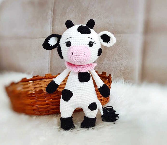 Crochet Cute Cow Amigurumi Free Pattern