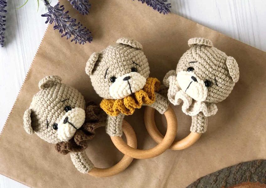 Amigurumi Baby Rattle Crochet Free Pattern