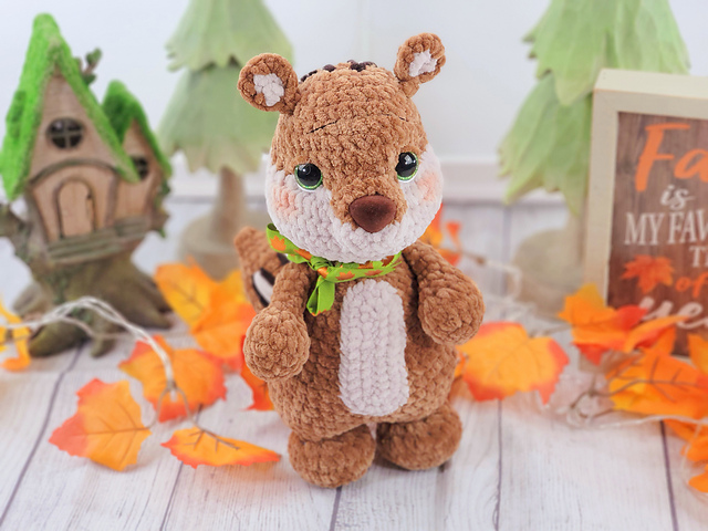 Amigurumi Squirrel Crochet Free Pattern