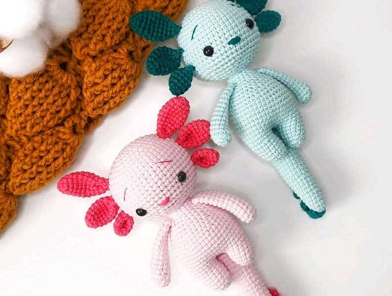 Crochet Axolotl Amigurumi Free Pattern