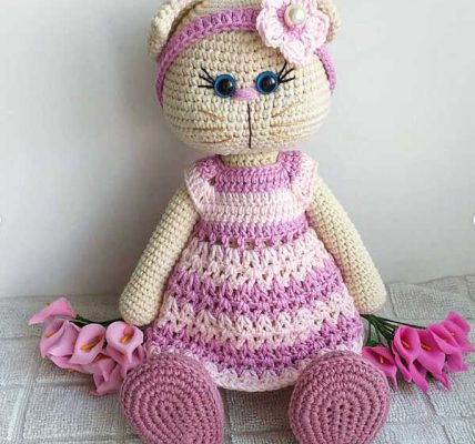 Crochet Cat Lily Amigurumi Free Pattern