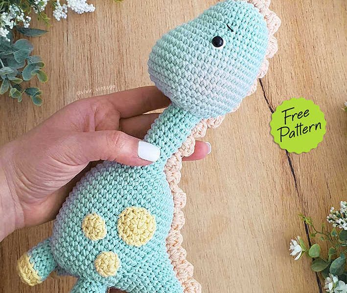 Amigurumi Cute Dinosaur Free Pattern