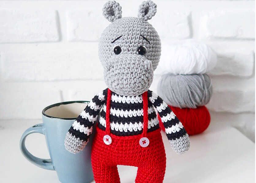 Crochet Hippo Free Pattern