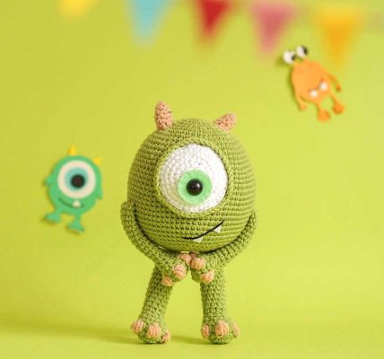 Mike the Monster Amigurumi Free Pattern