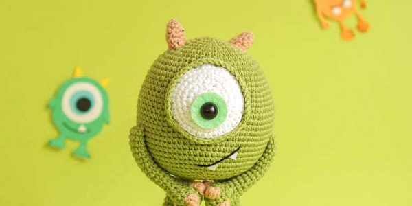 Mike the Monster Amigurumi Free Pattern