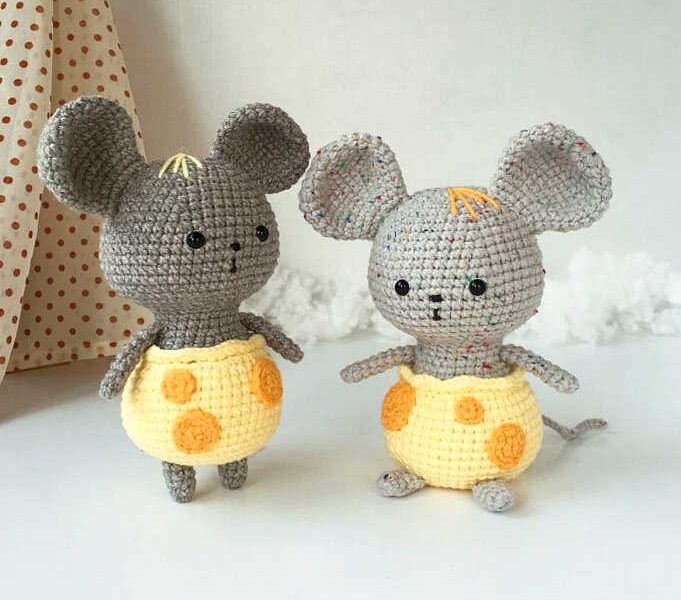 Amigurumi Mouse In Cheese Pants Crochet Pattern