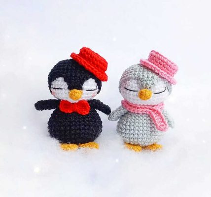 Amigurumi Mr. and Mrs. Penguin Crochet Free Pattern