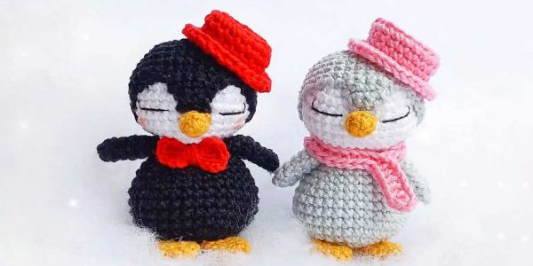 Amigurumi Mr. and Mrs. Penguin Crochet Free Pattern