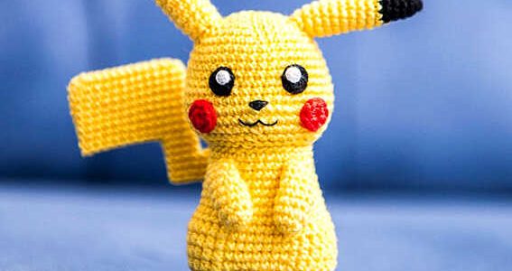 Amigurumi Pikachu from Pokemon Crochet Free Pattern