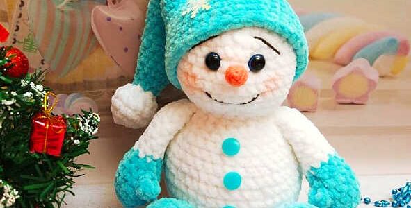 Amigurumi Plush Snowman Free Pattern