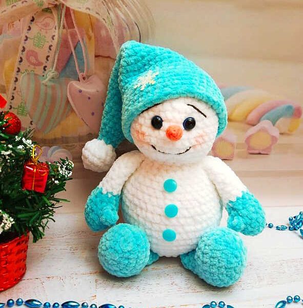 Amigurumi Plush Snowman Free Pattern