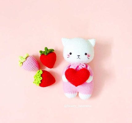 Amigurumi Valentine Cat Crochet Free Pattern