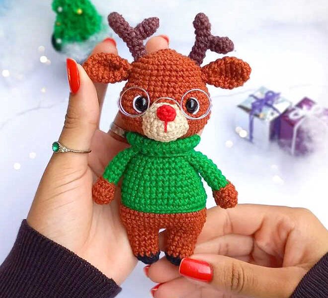 Amigurumi Cute Reindeer Free Pattern